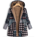 Hoody Winter Parka Women Jacket with Fleece Lining